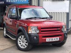 2006/56 REG LAND ROVER DISCOVERY 3 TDV6 SE AUTO 2.7 DIESEL 4X4 RED 7 SEATER *NO VAT*