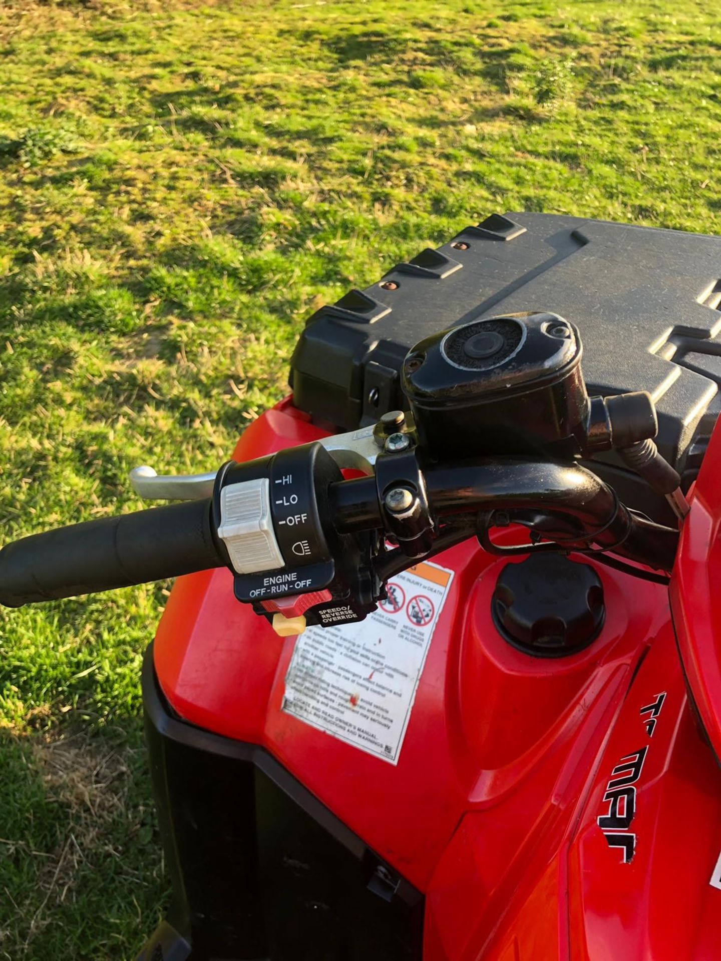 2009/59 REG POLARIS SPORTSMAN 550CC FARM QUAD, ROAD REGISTERED, 4 WHEEL DRIVE, RUNS WORKS *NO VAT* - Bild 6 aus 9