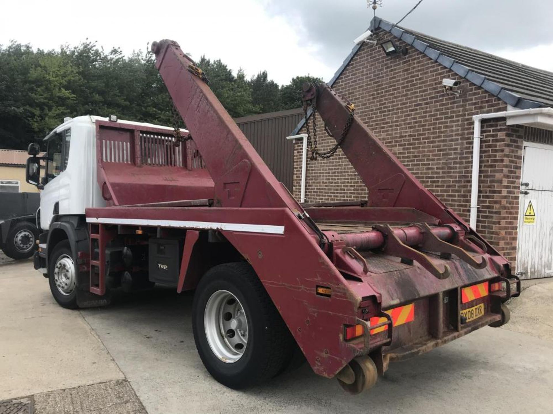 2008/08 REG SCANIA P230 18TON SKIP LOADER EXTENDING ARMS MANUAL GEARBOX, SHOWING 1 FORMER KEEPER - Bild 3 aus 11