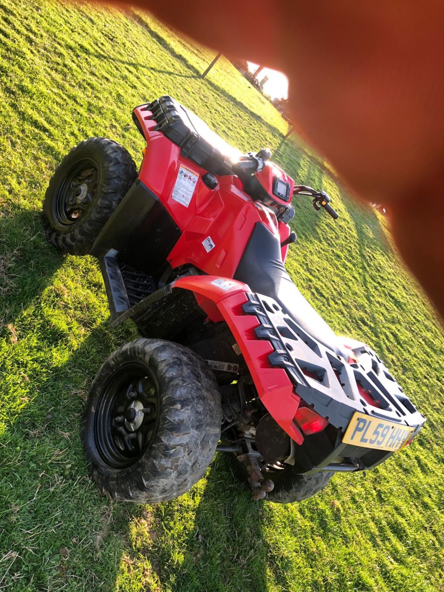 2009/59 REG POLARIS SPORTSMAN 550CC FARM QUAD, ROAD REGISTERED, 4 WHEEL DRIVE, RUNS WORKS *NO VAT* - Bild 3 aus 9