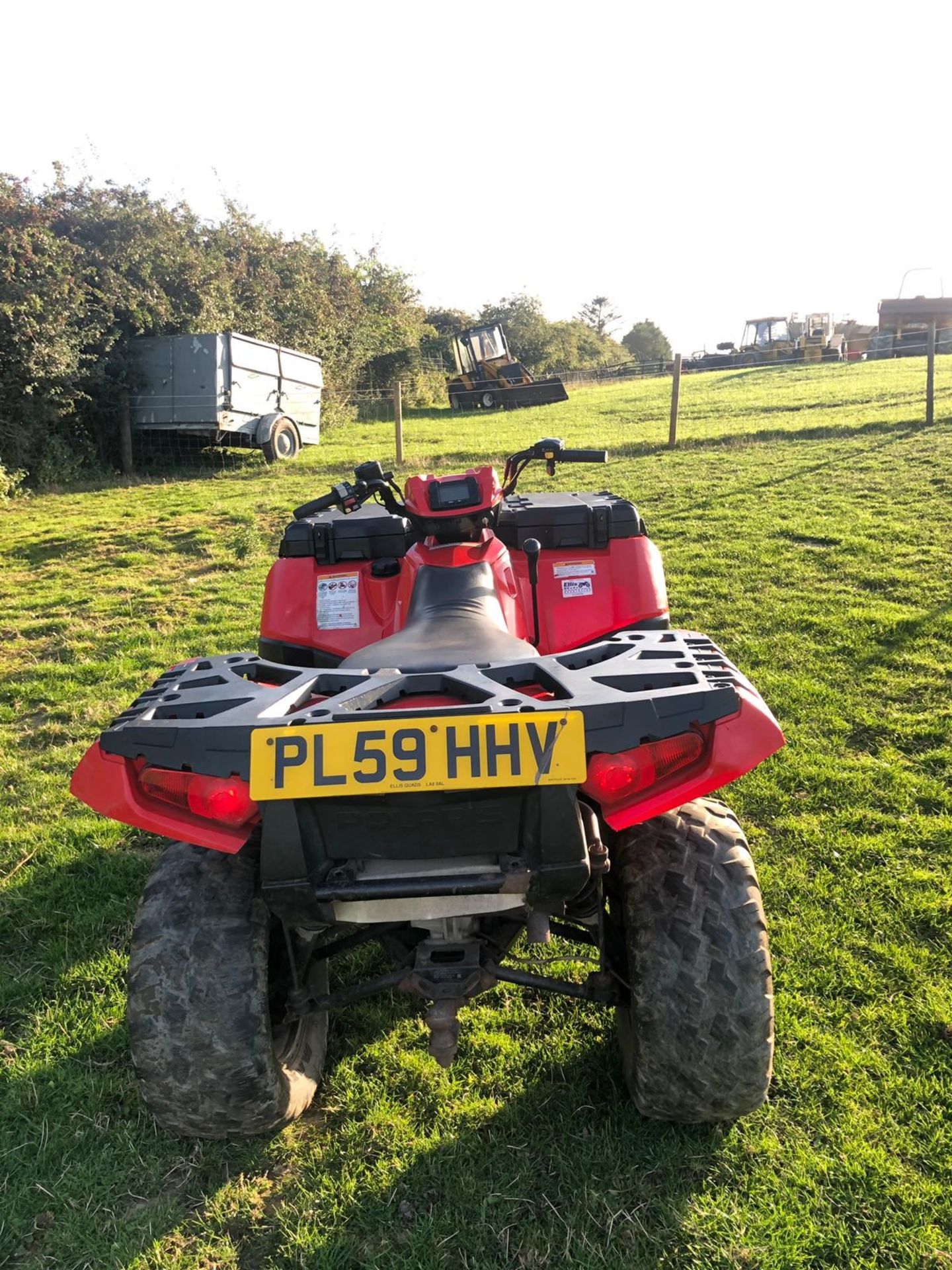 2009/59 REG POLARIS SPORTSMAN 550CC FARM QUAD, ROAD REGISTERED, 4 WHEEL DRIVE, RUNS WORKS *NO VAT* - Image 9 of 9