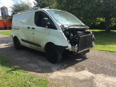 2016/16 REG FORD TRANSIT CUSTOM 310 ECO-TECH 2.2 DIESEL WHITE PANEL VAN, SHOWING 0 FORMER KEEPERS