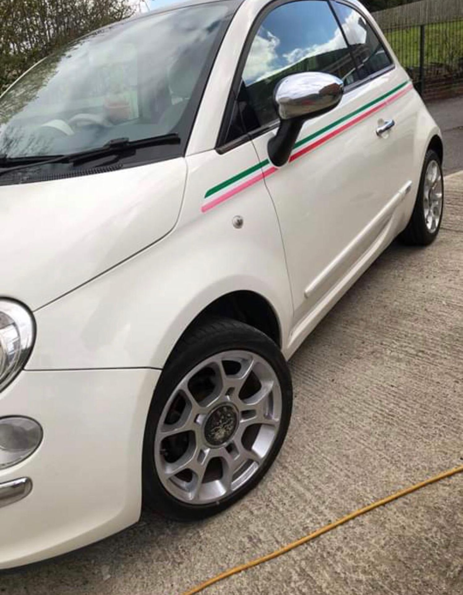 2008/58 REG FIAT 500 LOUNGE RHD AUTOMATIC 1.25 PETROL 3 DOOR HATCHBACK WHITE *NO VAT* - Bild 2 aus 9