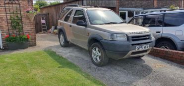 2001/51 REG LAND ROVER FREELANDER TD4 GS 2.0 DIESEL GOLD 4X4, SHOWING 3 FORMER KEEPERS *NO VAT*