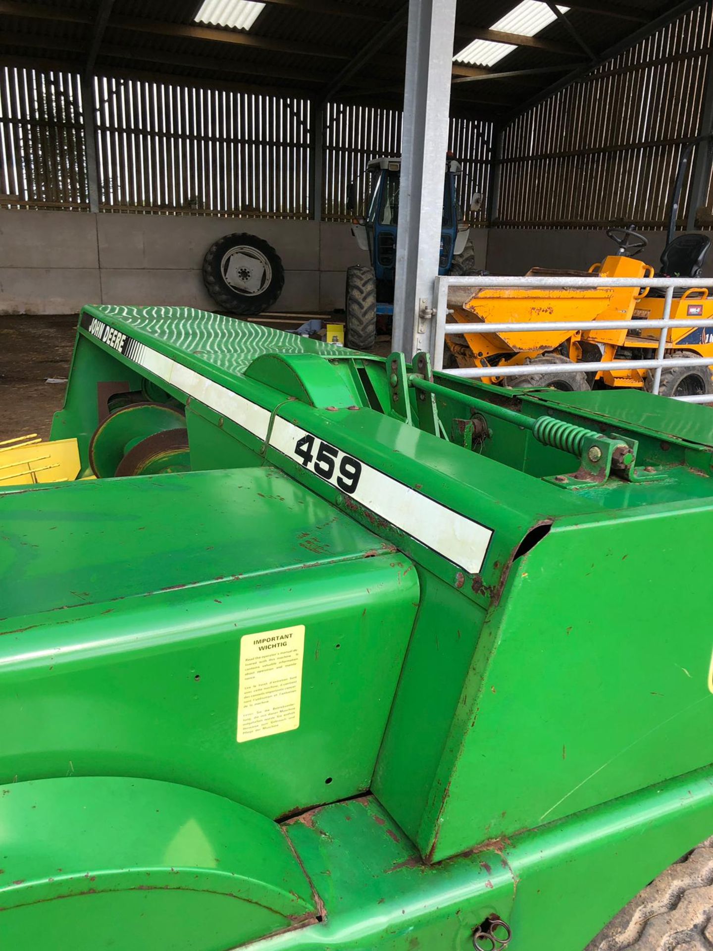 JOHN DEERE 459 BALER, HIGH CAPACITY BALER, IN VERY GOOD CONDITION *NO VAT* - Image 8 of 9