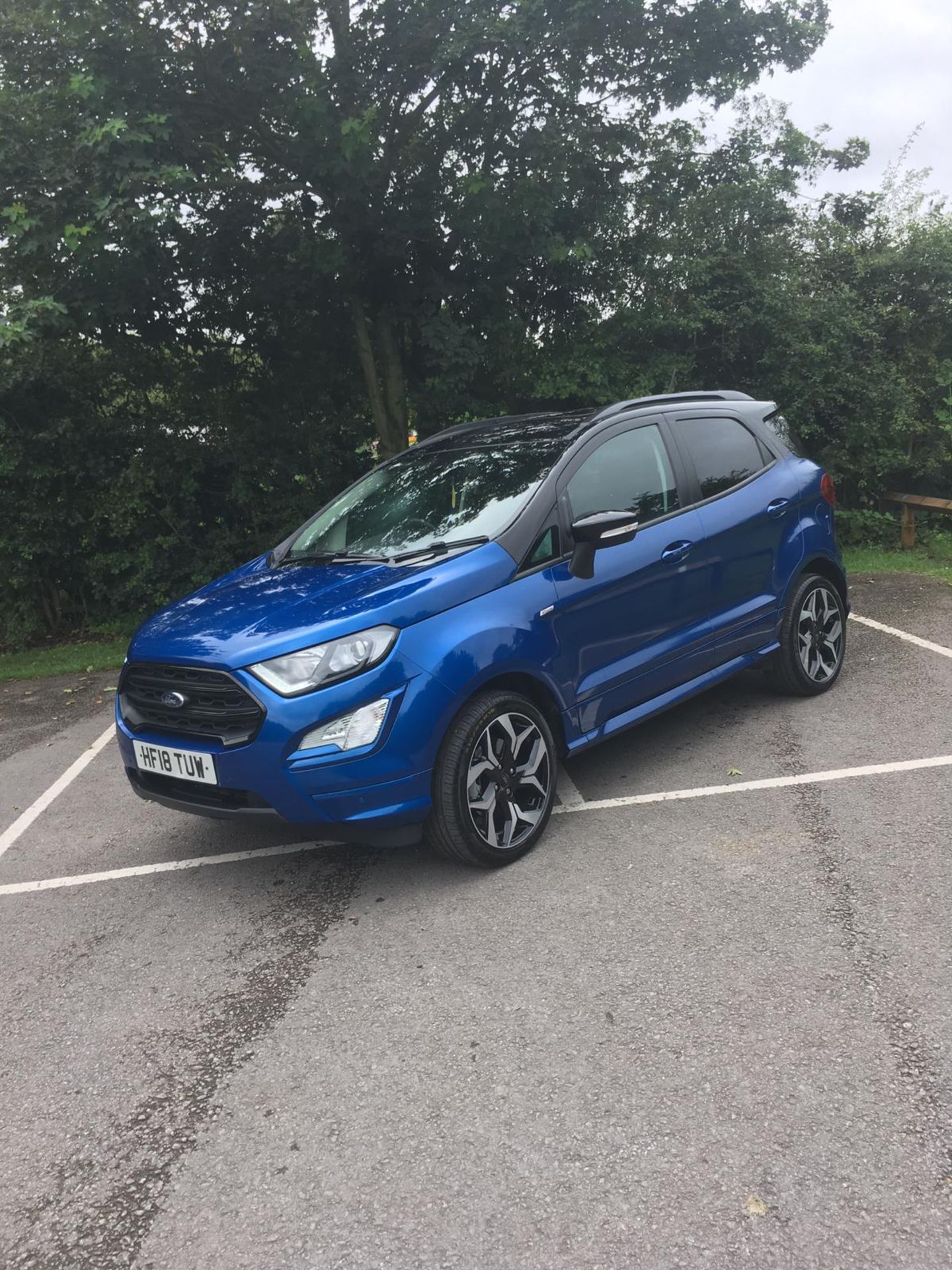 2018/18 REG FORD ECOSPORT ST LINE 1.0 PETROL BLUE 5 DOOR, SHOWING 0 FORMER KEEPERS *NO VAT* - Image 5 of 11