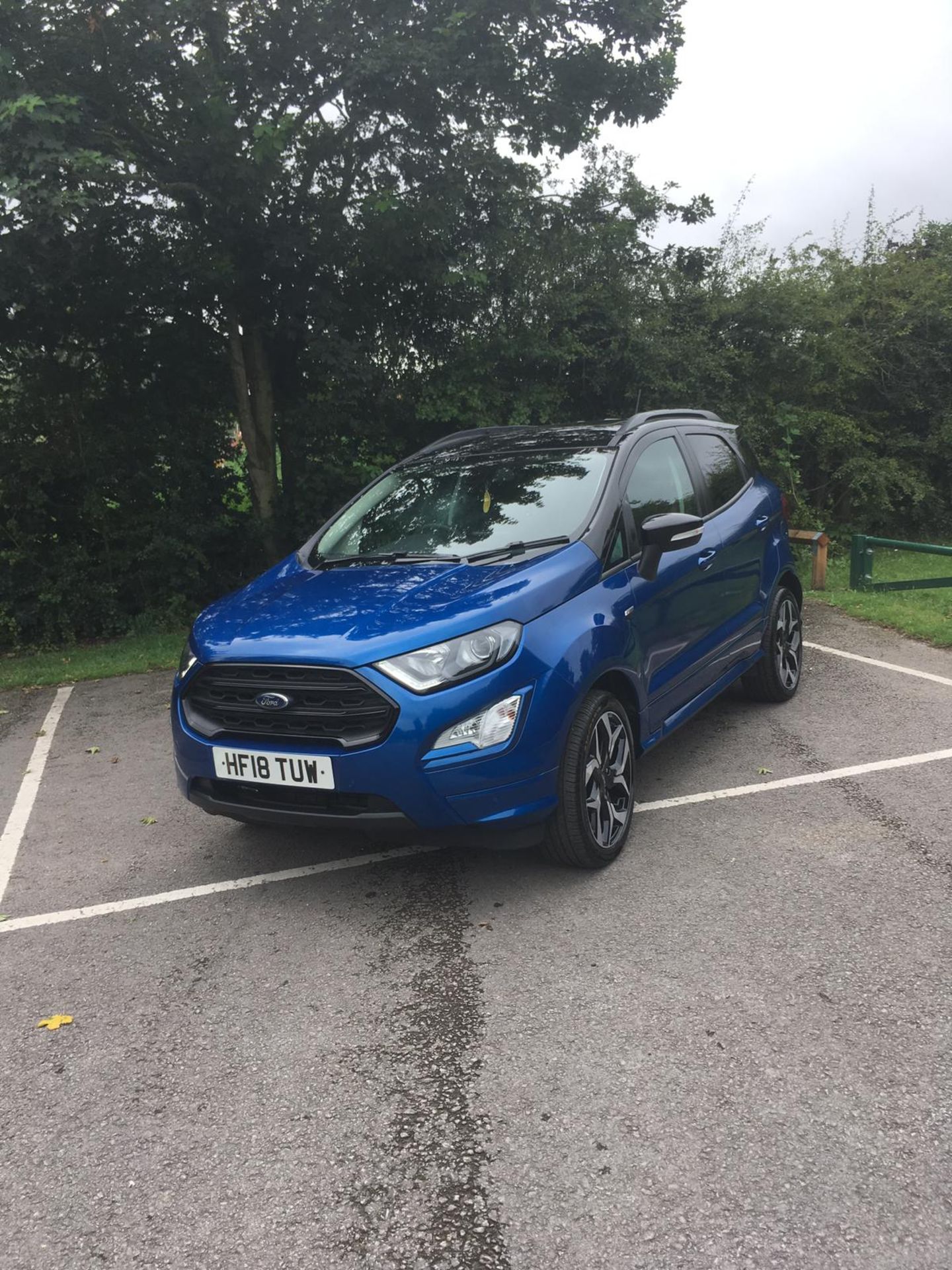 2018/18 REG FORD ECOSPORT ST LINE 1.0 PETROL BLUE 5 DOOR, SHOWING 0 FORMER KEEPERS *NO VAT* - Image 4 of 11