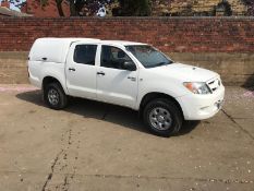 2008/58 REG TOYOTA HILUX HL2 D-4D 4X4 DOUBLE CAB PICK UP, SHOWING 0 FORMER KEEPERS *PLUS VAT*