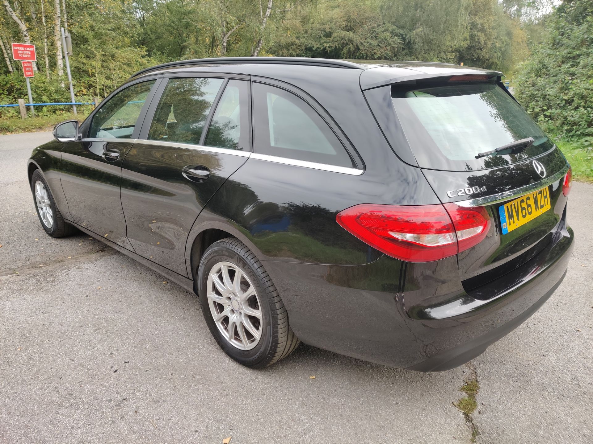 2016/66 REG MERCEDES-BENZ C200 D SE AUTO 1.6 DIESEL BLACK ESTATE, SHOWING 0 FORMER KEEPERS *NO VAT* - Bild 5 aus 23