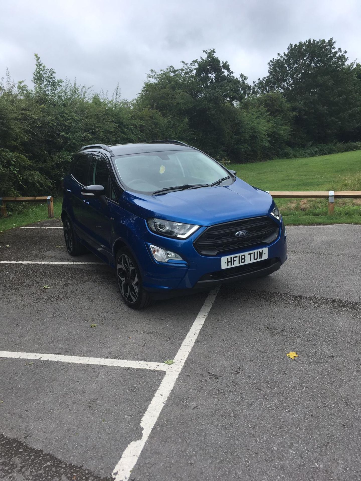 2018/18 REG FORD ECOSPORT ST LINE 1.0 PETROL BLUE 5 DOOR, SHOWING 0 FORMER KEEPERS *NO VAT* - Image 3 of 11