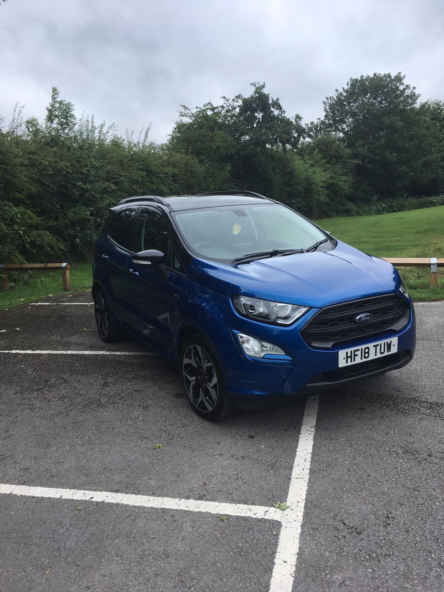 2018/18 REG FORD ECOSPORT ST LINE 1.0 PETROL BLUE 5 DOOR, SHOWING 0 FORMER KEEPERS *NO VAT* - Image 2 of 11