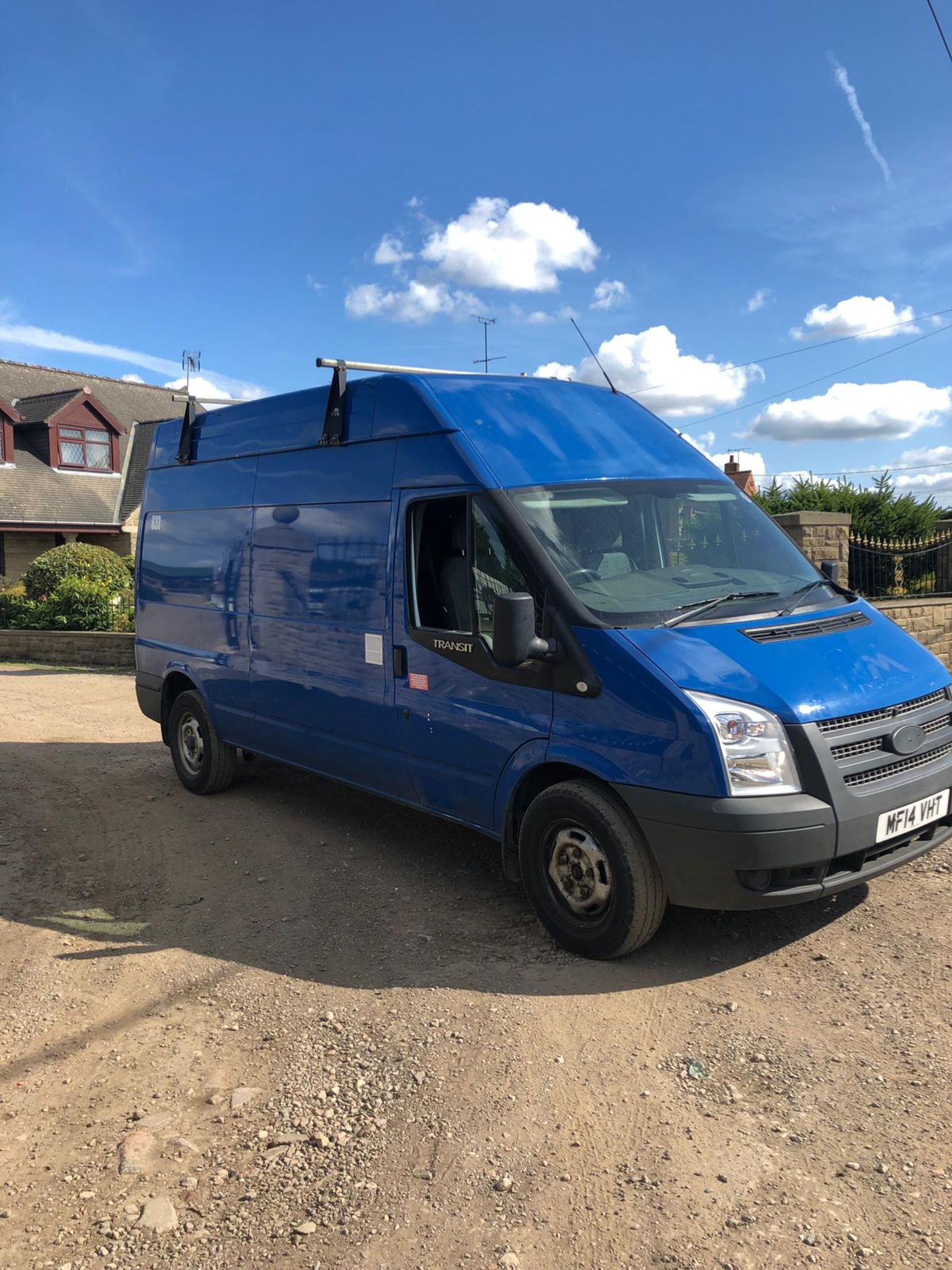 2014/14 REG FORD TRANSIT 125 T350 RWD 2.2 DIESEL BLUE PANEL VAN, SHOWING 1 FORMER KEEPER *PLUS VAT*