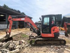 KUBOTA U48-4 TRACKED 5 TON MINI DIGGER / EXCAVATOR, YEAR 2012, HOURS 4661 *PLUS VAT*