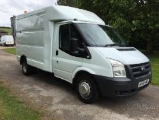 2008/58 REG FORD TRANSIT 100 T350M RWD AIR & ELECTRICS 2.4 DIESEL WHITE BOX VAN *PLUS VAT*