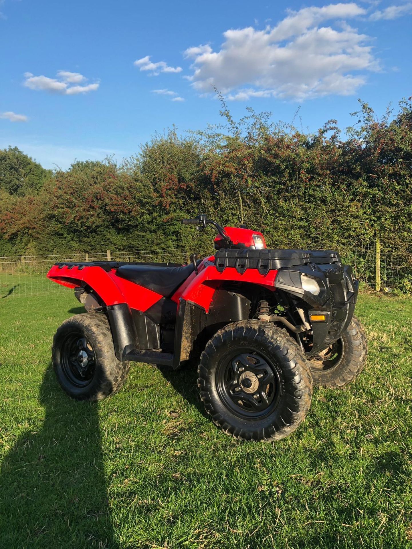 2009/59 REG POLARIS SPORTSMAN 550CC FARM QUAD, ROAD REGISTERED, 4 WHEEL DRIVE, RUNS WORKS *NO VAT*