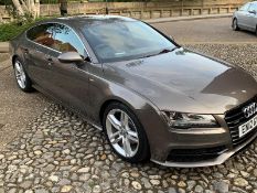 2012/12 REG AUDI A7 S LINE TDI QUATTRO AUTOMATIC 3.0 DIESEL GREY 5 DOOR HATCHBACK *NO VAT*