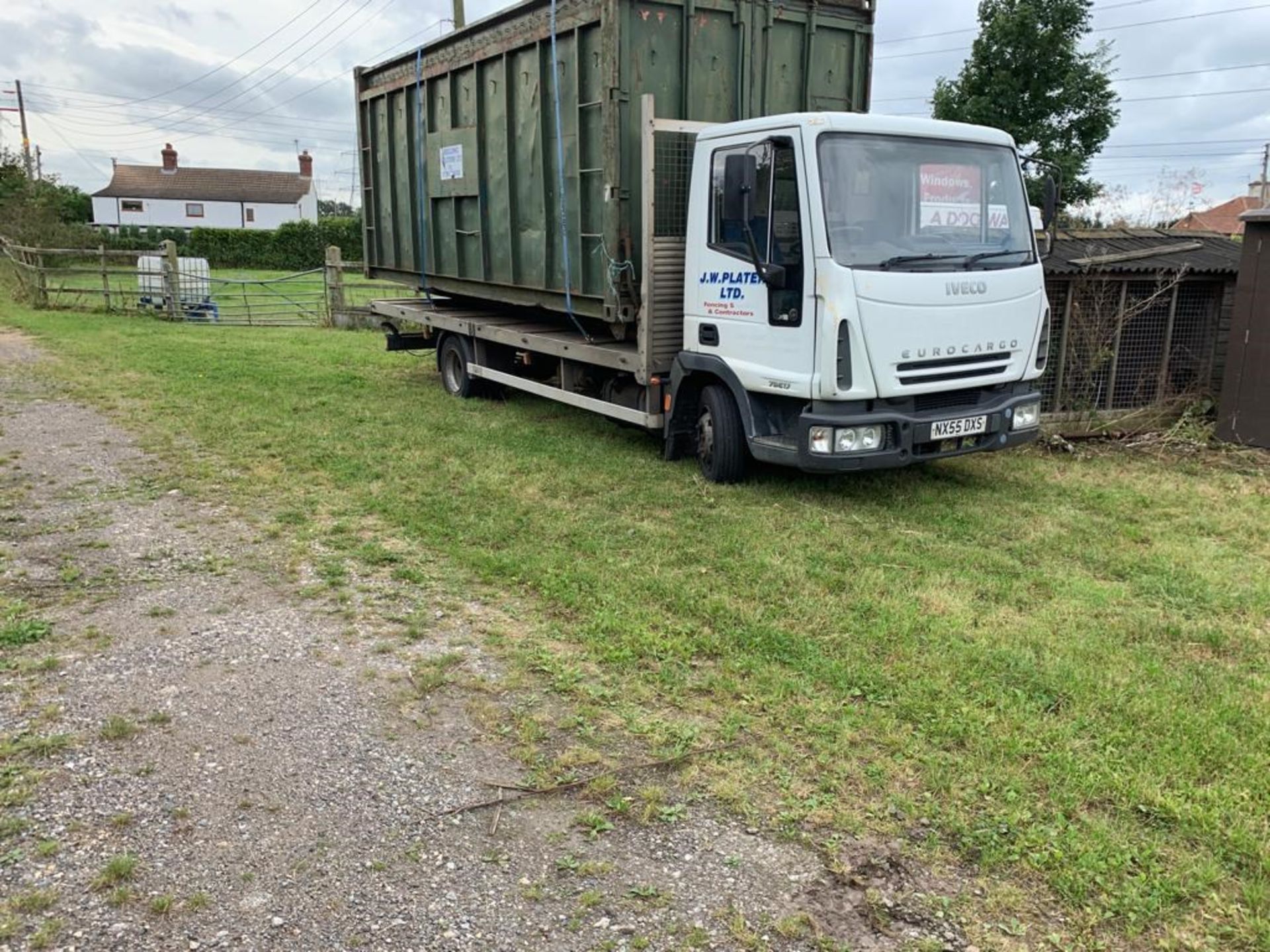 2005/55 REG IVECO EUROCARGO 75E17 7.5 TON FLAT BED LORRY, SHOWING 1 FORMER KEEPER *PLUS VAT* - Image 2 of 12