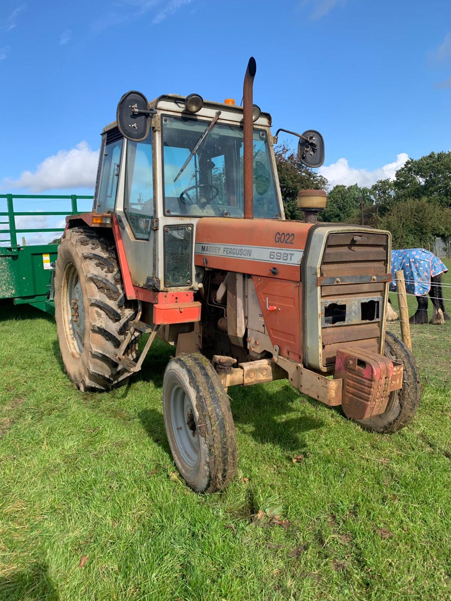 1985/C REG MASSEY FERGUSON 698T TRACTOR, REVERSING CAMERA, CAB HEATER, RUNS AND WORKS *PLUS VAT* - Image 2 of 16