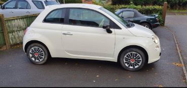 2014/64 REG FIAT 500 POP 1.25 PETROL WHITE 3 DOOR HATCHBACK, SHOWING 1 FORMER KEEPER *NO VAT*