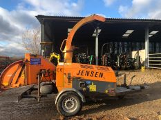 2004 JENSEN SINGLE AXLE TOW-ABLE WOOD CHIPPER *PLUS VAT*