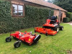 KUBOTA 3680 MOWER, YEAR 2014, COMPLETE WITH ROTARY DECK TRIMAX FLAIL DECK, 4 WHEEL DRIVE *PLUS VAT*