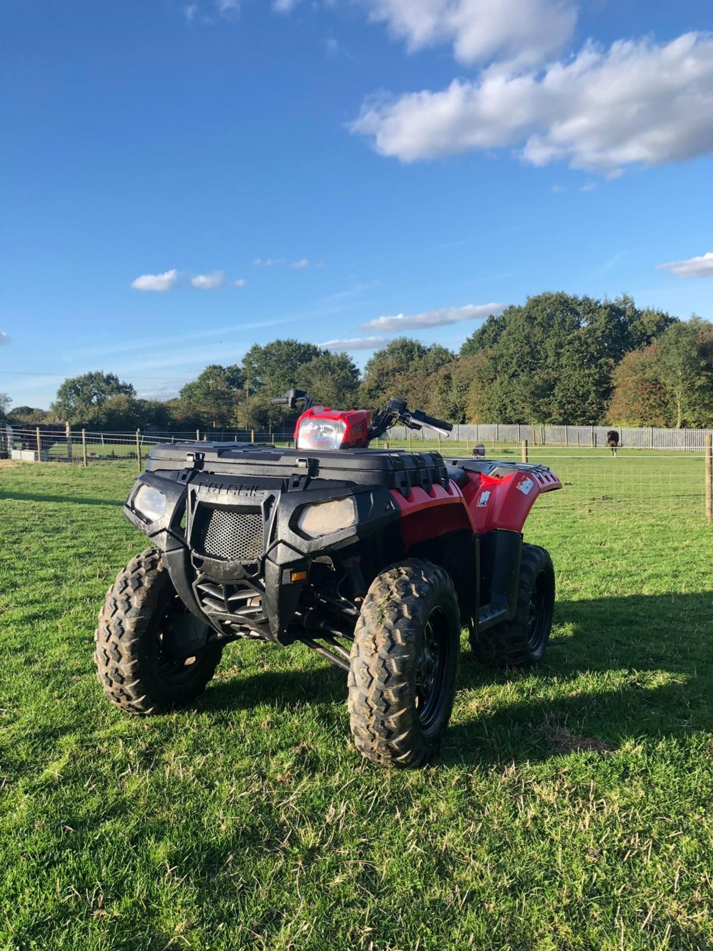 2009/59 REG POLARIS SPORTSMAN 550CC FARM QUAD, ROAD REGISTERED, 4 WHEEL DRIVE, RUNS WORKS *NO VAT* - Image 7 of 9