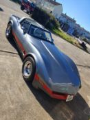 1981/j REG CORVETTE STINGRAY C3 T BAR 5.7 V8 350 CU IN GREY PETROL COUPE, MANUAL GEARBOX *NO VAT*