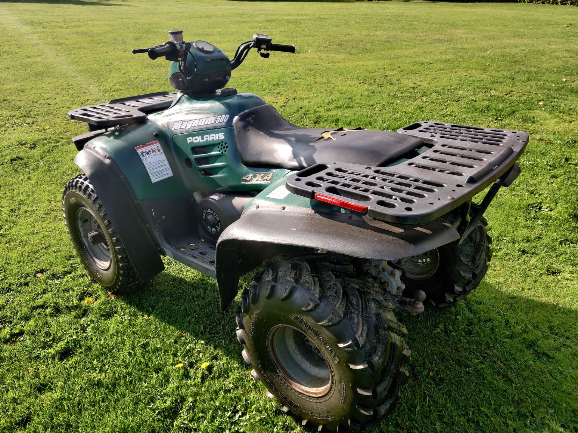 POLARIS MAGNUM 500CC HDSII 4X4 QUADBIKE GREEN, YEAR 2000 *PLUS VAT* - Image 4 of 8