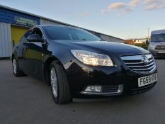 2009/59 REG VAUXHALL INSIGNIA EXCLUSIVE 130 CDTI 2.0 DIESEL 5 DOOR HATCHBACK SHOWING 1 FORMER KEEPER