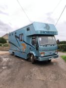 1991/J REG IVECO-FORD BLUE/GOLD HORSEBOX / LIVESTOCK CARRIER AUTO GEARBOX *PLUS VAT*