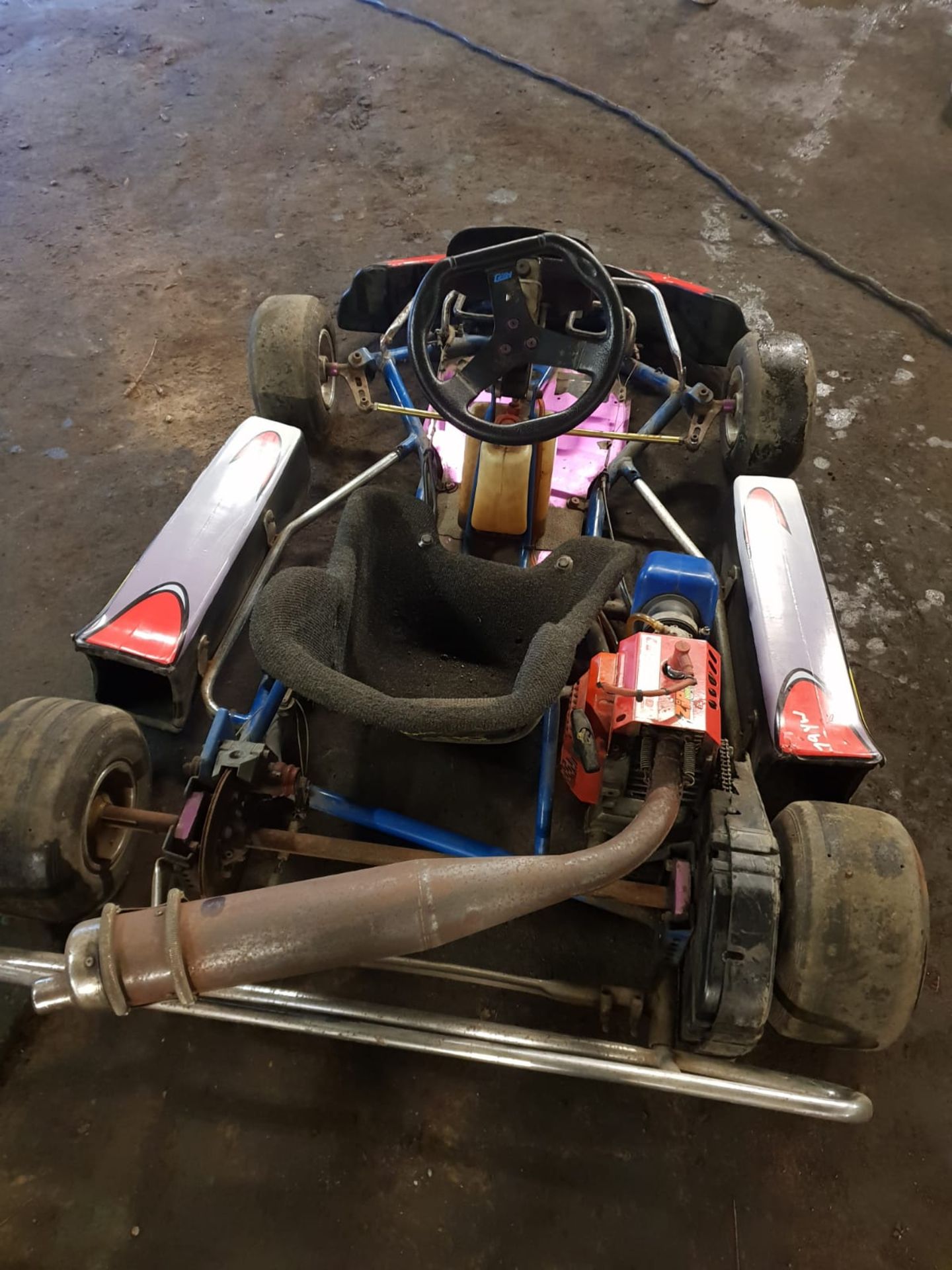 KIDS GO-KART 60CC 2 STROKE ENGINE, IDEAL CHRISTMAS PRESENT, COMER W60 ENGINE, FULL WORKING ORDER - Image 3 of 6