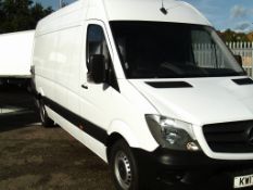 2017/17 REG MERCEDES-BENZ SPRINTER 314 CDI 2.2 DIESEL LWB 140BHP PANEL VAN, SHOWING 0 FORMER KEEPERS