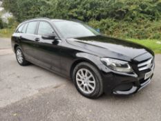 2016/66 REG MERCEDES-BENZ C200 D SE AUTO 1.6 DIESEL BLACK ESTATE, SHOWING 0 FORMER KEEPERS *NO VAT*