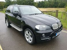 2008/08 REG BMW X5 3.0SD SE 5S AUTOMATIC BLACK DIESEL 4X4, SHOWING 3 FORMER KEEPERS *NO VAT*