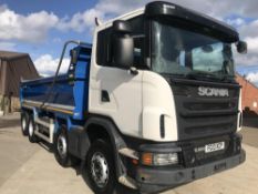 2013/13 REG SCANIA G400 G-SRS C-CLASS (SERIES-1) 8X4 TIPPER THOMPSONS BODY GOOD CONDITION *PLUS VAT*