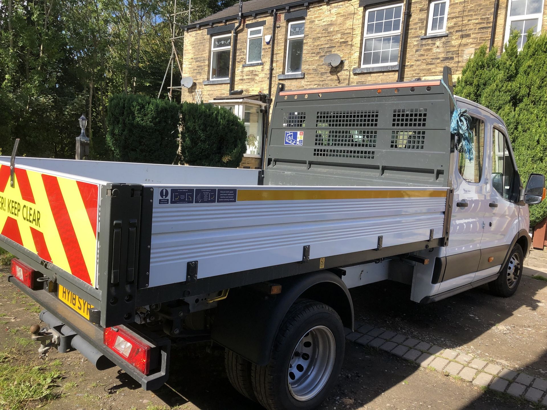 2018/18 REG FORD TRANSIT 350 CREW CAB 2.0 DIESEL TWIN WHEEL TIPPER, SHOWING 1 FORMER KEEPER *NO VAT* - Image 5 of 21