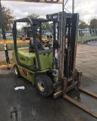 SAMSUNG / CLARK SF25D COUNTERBALANCE DIESEL FORKLIFT, YEAR 2002, TRIPLE MAST *PLUS VAT*