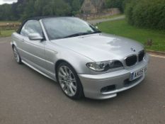 2005/05 REG BMW 325 CI SPORT 2.5 PETROL SILVER CONVERTIBLE *NO VAT*