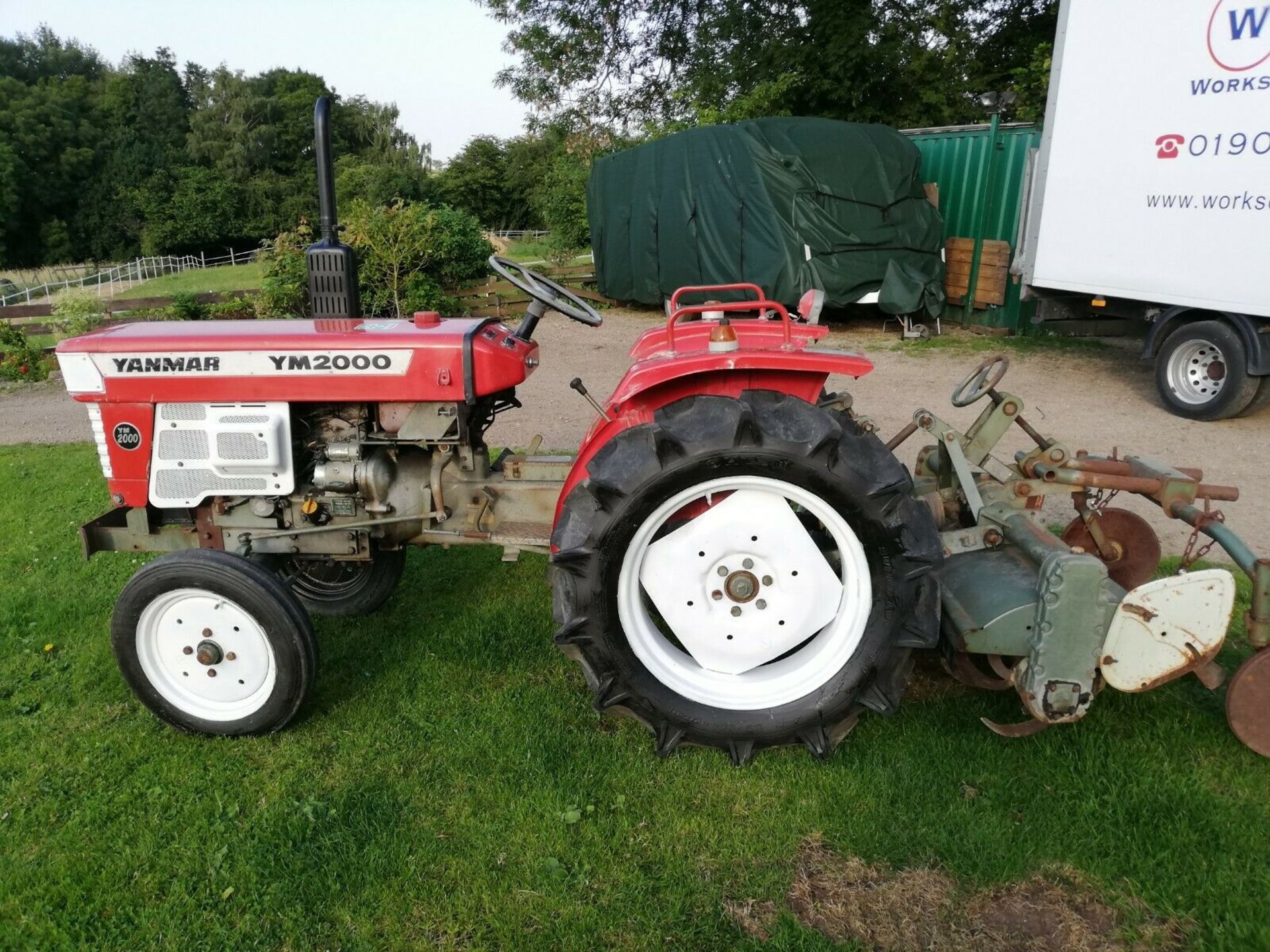 Cn Yanmar Ym2000 20hp 2wd Compact Tractor And Rotavator No Vat Strong