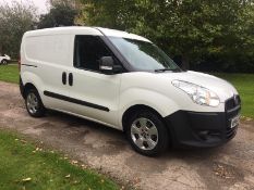 2015/64 REG FIAT DOBLO 16V MULTIJET 1.25 DIESEL WHITE PANEL VAN, SHOWING 0 FORMER KEEPERS *PLUS VAT*