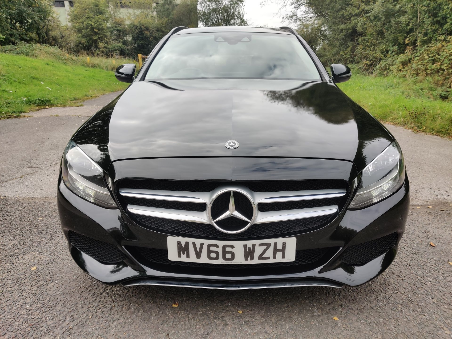 2016/66 REG MERCEDES-BENZ C200 D SE AUTO 1.6 DIESEL BLACK ESTATE, SHOWING 0 FORMER KEEPERS *NO VAT* - Image 2 of 23