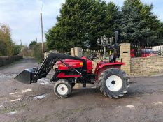 SIROMER 304 LOADER TRACTOR, 4 WHEEL DRIVE, 3 POINT LINKAGE, 500 HOURS *PLUS VAT*