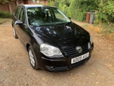 2009/09 REG VOLKSWAGEN POLO MATCH 70 1.2 PETROL 5 DOOR HATCHBACK, SHOWING 4 FORMER KEEPERS *NO VAT*