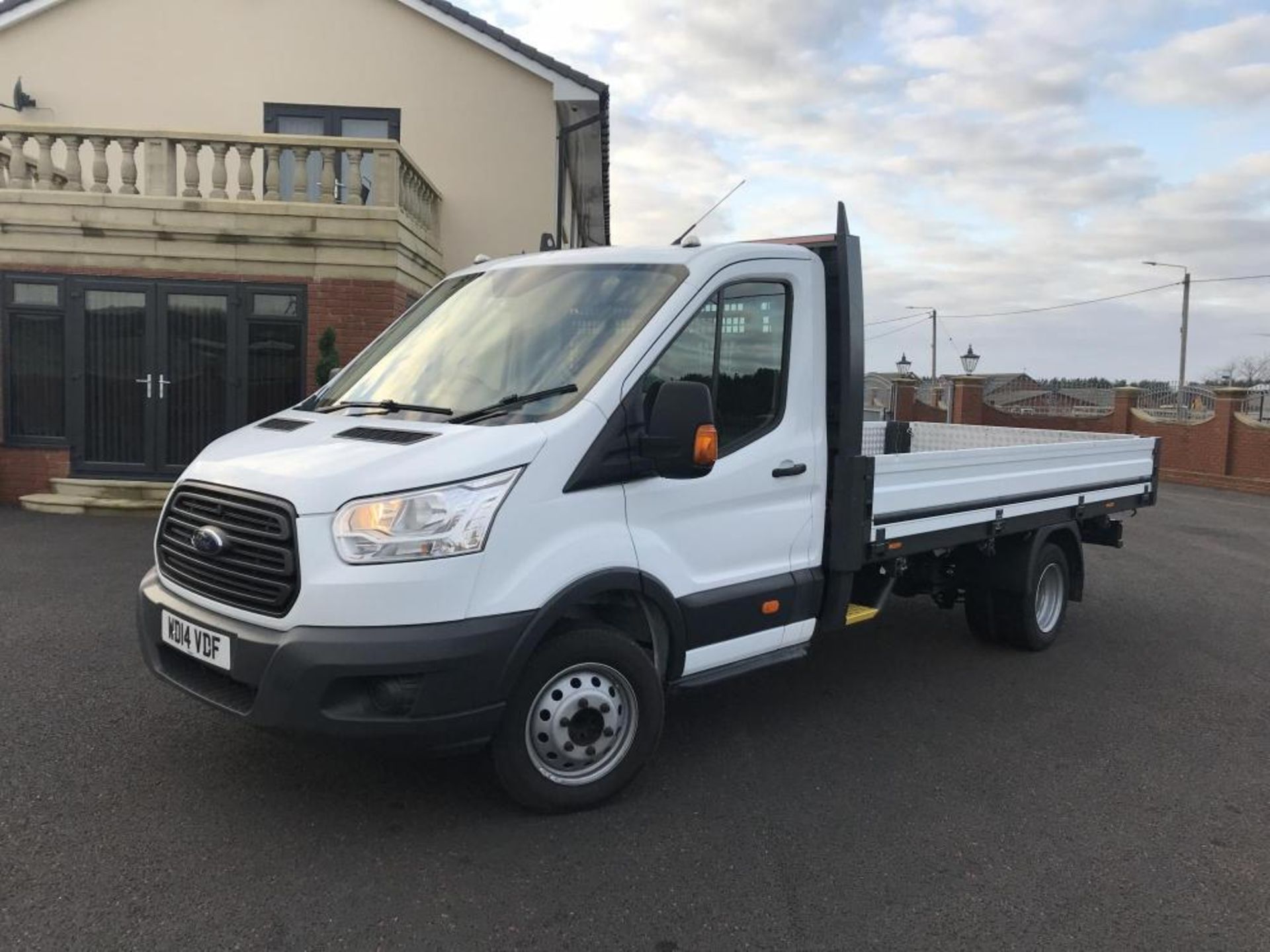 2014/14 REG FORD TRANSIT LWB 155BHP T350 DROPSIDE LORRY, SHOWING 1 FORMER KEEPER *PLUS VAT* - Bild 2 aus 11