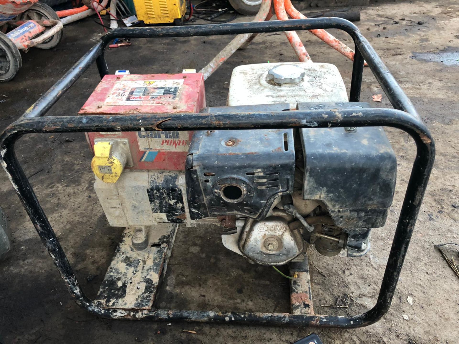 CLARKE 6 KVA PETROL GENERATOR, MODEL CP6050, RUNS AND WORKS WELL *NO VAT*