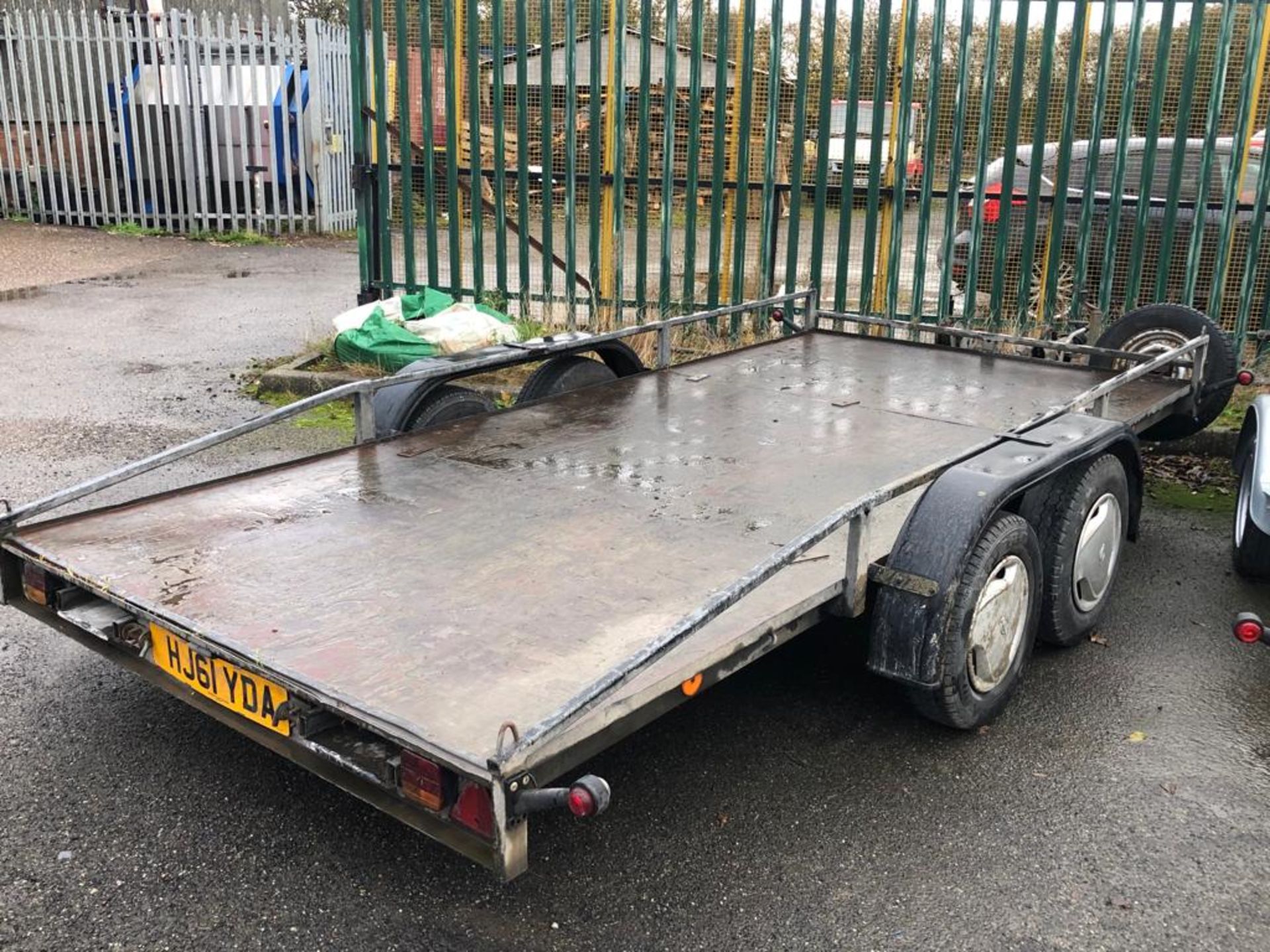 TWIN AXLE 2 TONNE OPEN WOOD-FLOOR UTILITY TRAILER, SPARE WHEEL, 4.0M LONG, 1.9M WIDE *NO VAT*