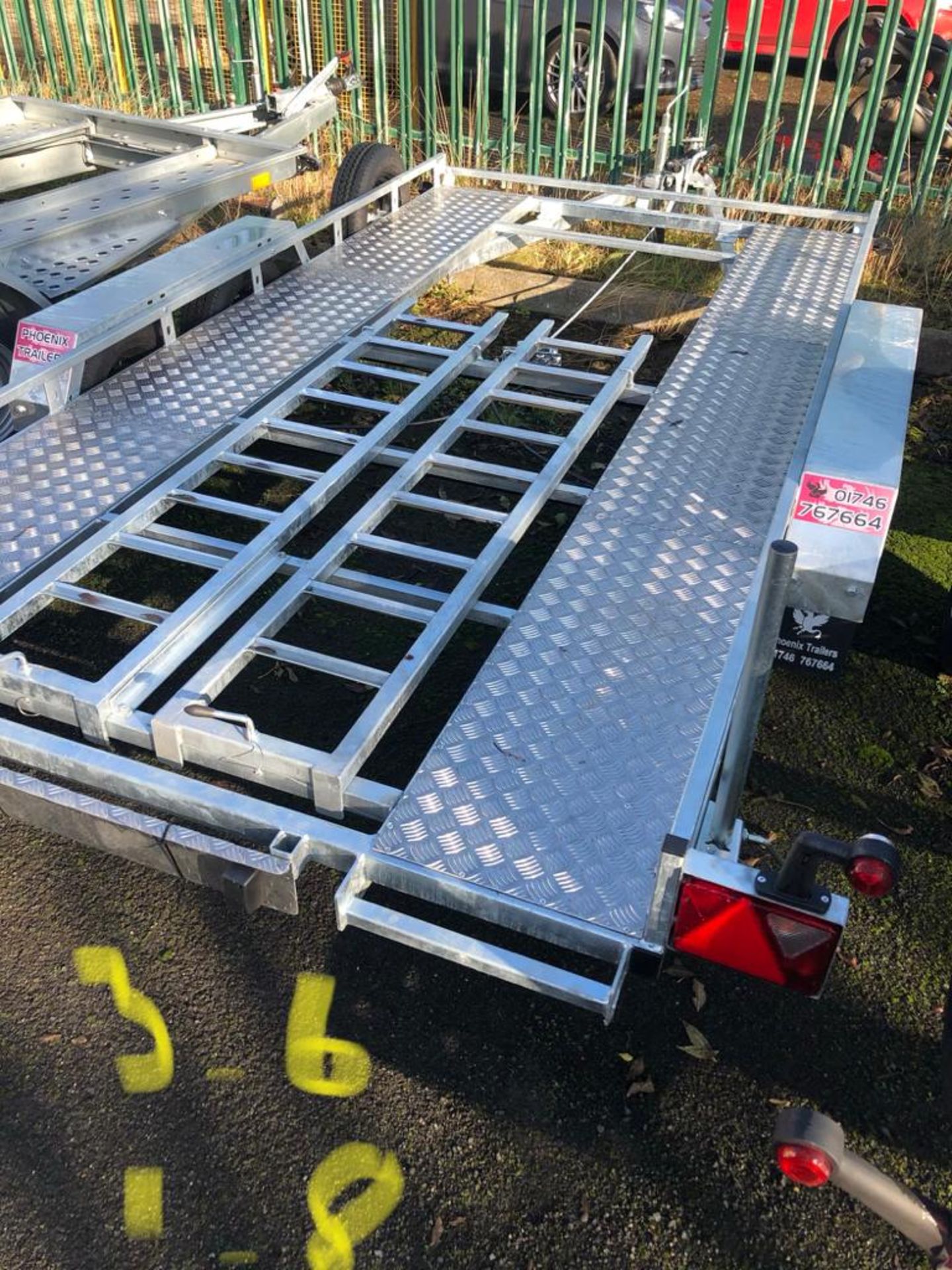 TWIN AXLE 2 TONNE PHOENIX TRAILER C/W RAMPS & SPARE WHEEL, 3.6M LONG, 1.8M WIDE *NO VAT* - Bild 3 aus 4