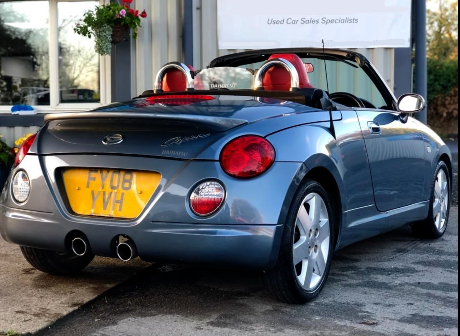 2008/08 REG DAIHATSU COPEN 1.3 PETROL GREY CONVERTIBLE - Image 7 of 13