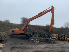 FIAT HITACHI FH200 LC-3, 20 TON TRACKED CRAWLER EXCAVATOR LONG ARM / REACH, RUNS, WORKS AND DIGS