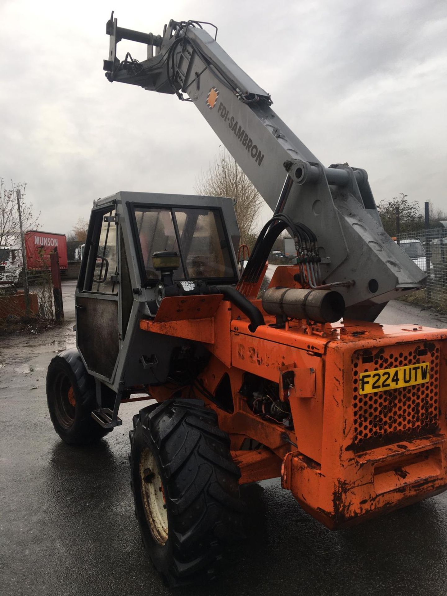 1989/F REG FDI-SAMBRON ORANGE TELEHANDLER DIESEL, GROSS MASS 8520 KG, RUNS, WORKS & LIFTS *NO VAT* - Bild 5 aus 18